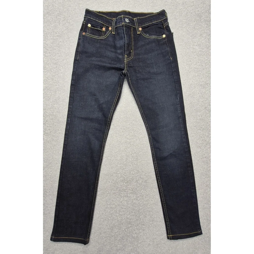 Levis 519 Jeans Mens 30x34 Hi-Ball Extreme Skinny Dark Stretch Denim Grunge
